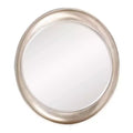 Howard Elliott 39"x35" Metallic Framed Oval Wall Mirror Warm Silver