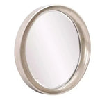 Specchio da parete ovale con cornice metallica 39"x35" Argento caldo