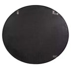 Specchio da parete ovale con cornice metallica 39"x35" Argento caldo
