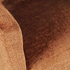 Poltrona scultorea imbottita in tessuto jacquard moderno di lusso