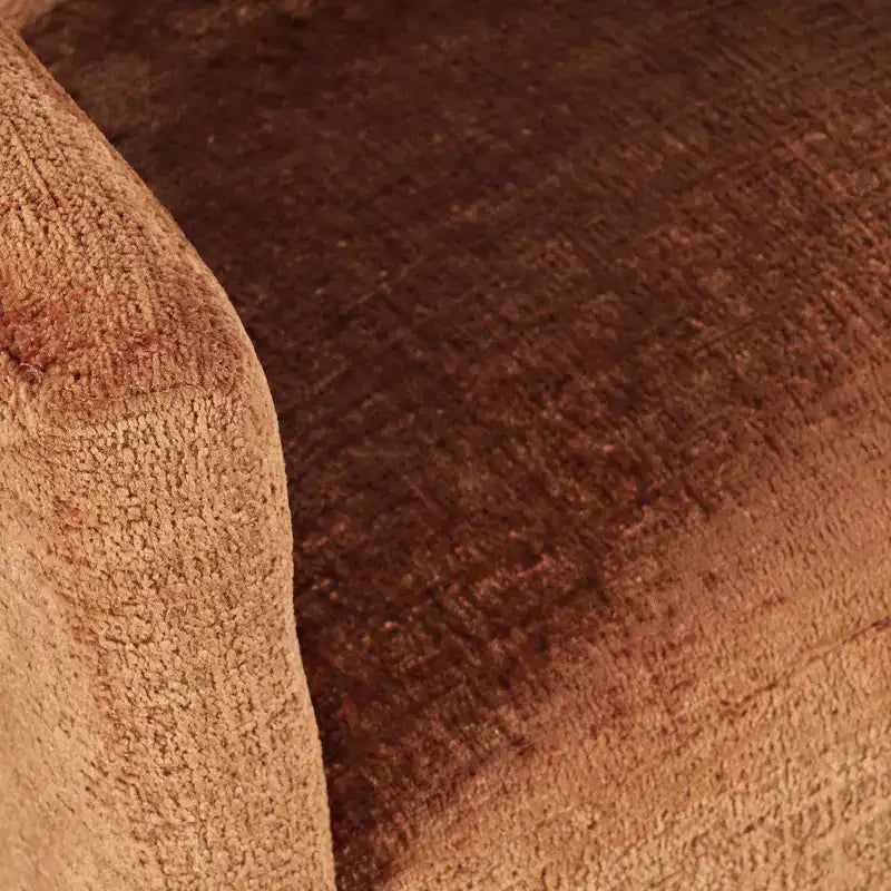 Poltrona scultorea imbottita in tessuto jacquard moderno di lusso