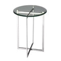 HomeRoots 24 Natural Distressed Solid Wood Square End Table