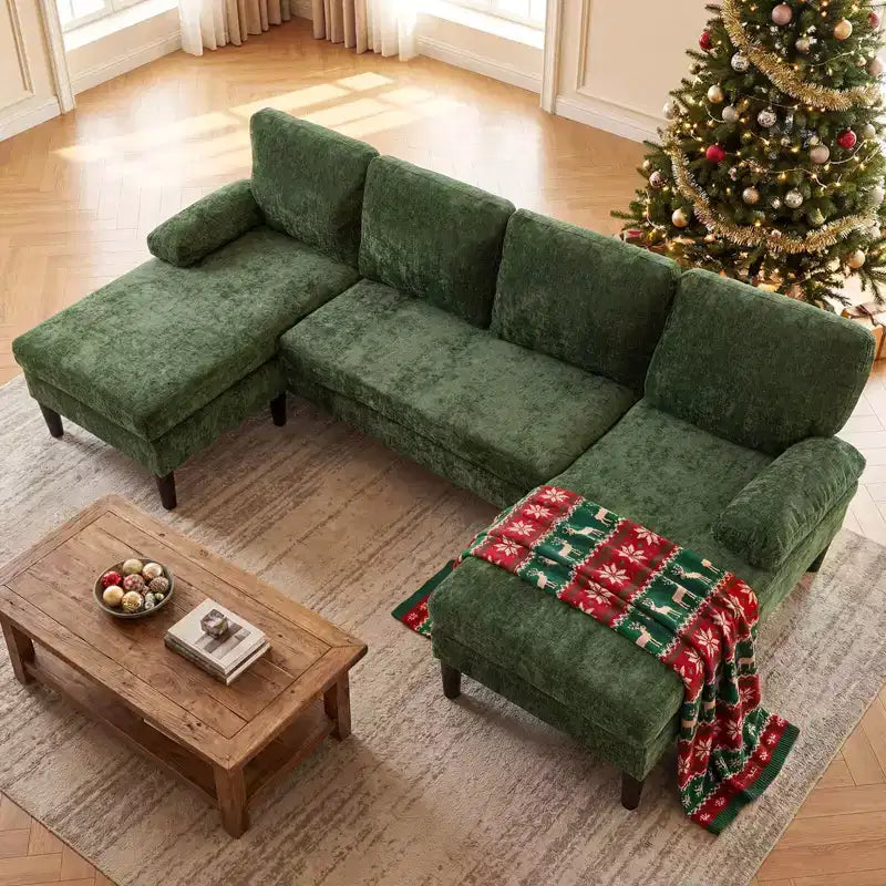 Divano Sezionale, Divano a U con Doppia Chaise Longue