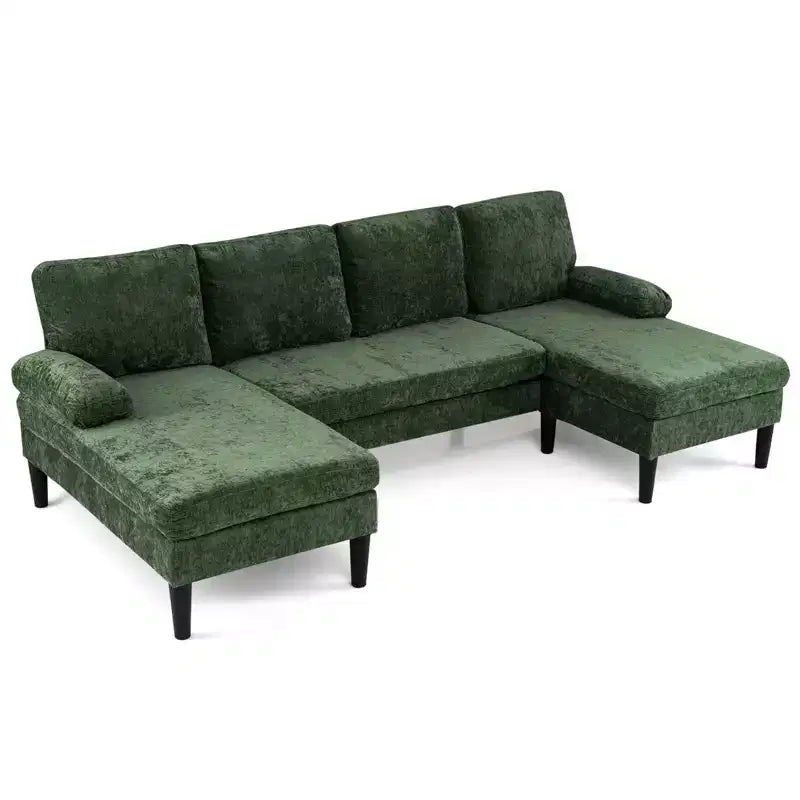Divano Sezionale, Divano a U con Doppia Chaise Longue