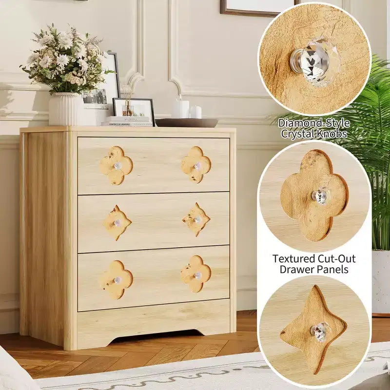 Cassettiera alta scanalata con maniglie in metallo, grande armadio contenitore per camera da letto spazioso organizzatore per vestiti per asilo nido soggiorno