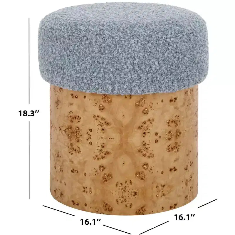 Poggiapiedi Boucle e Burl