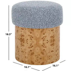 Poggiapiedi Boucle e Burl
