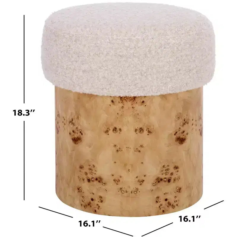 Poggiapiedi Boucle e Burl