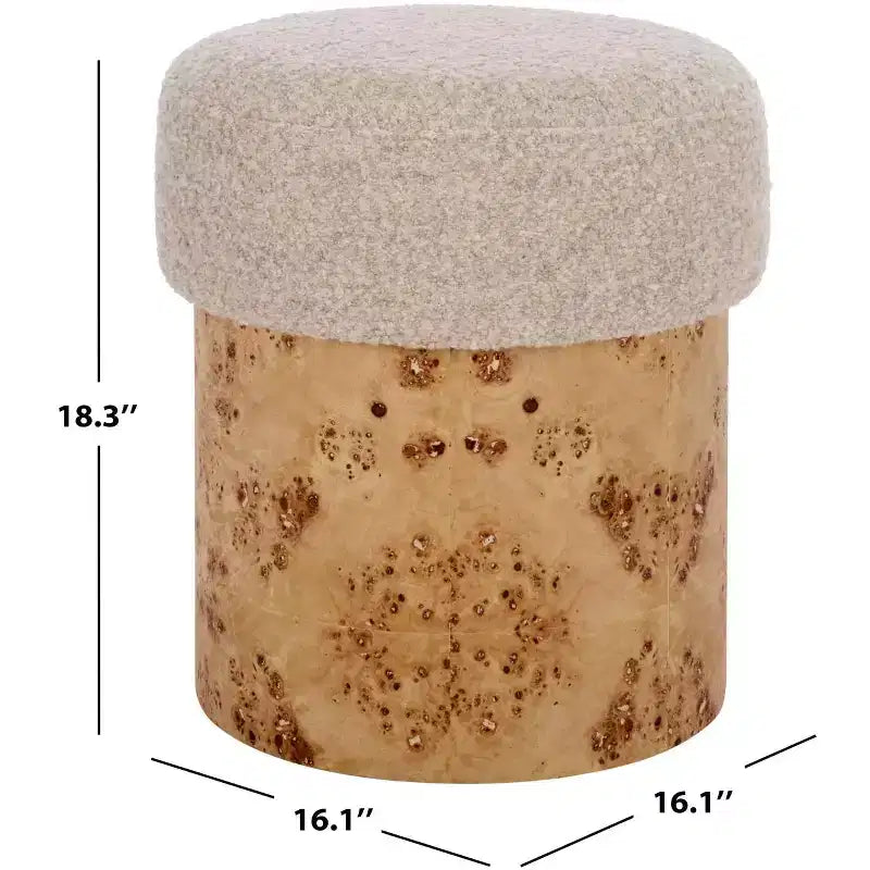 Poggiapiedi Boucle e Burl