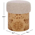 Poggiapiedi Boucle e Burl