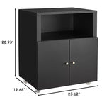 Supporto per stampante in metallo con spazio di archiviazione, mobile per stampante resistente con rotelle e ante, tavolo grande per stampante con ruote per fotocopiatrice e fax da ufficio