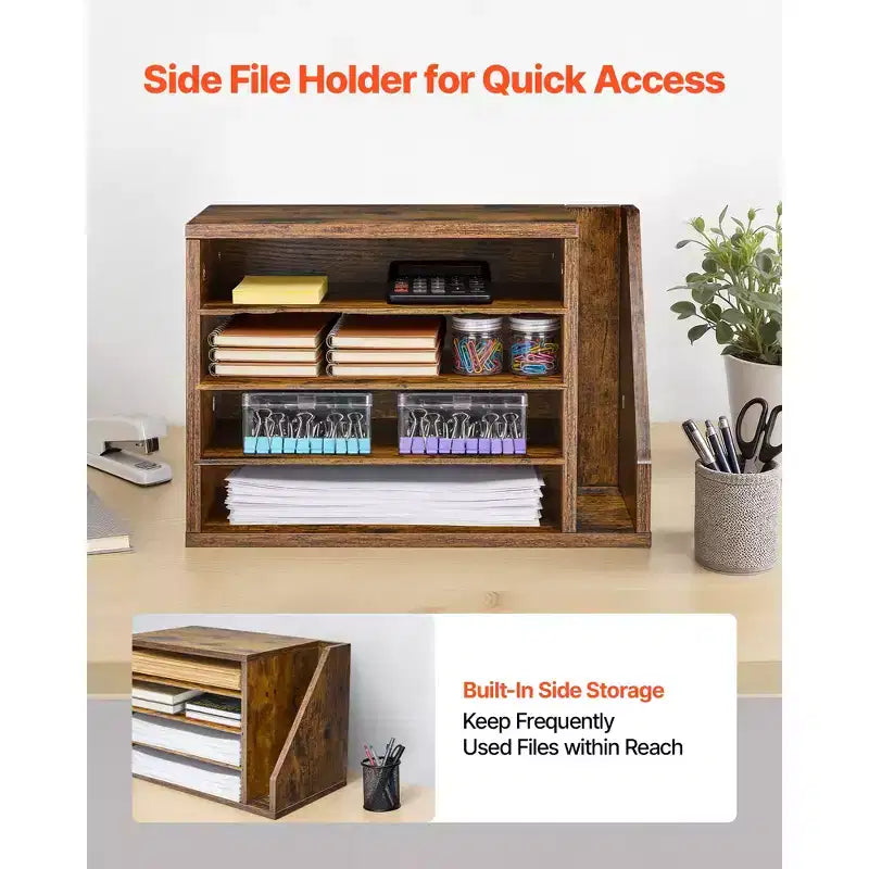 Organizzatore di documenti a 4 scomparti, cassetta postale da ufficio