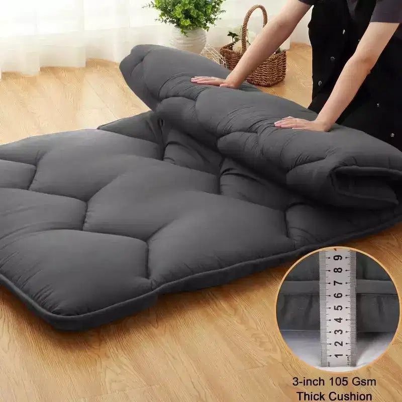 Materasso Futon, Materasso Giapponese Pieghevole Portatile, Materassino da Pavimento Arrotolabile
