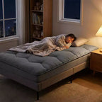 Materasso Futon, Materasso Giapponese Pieghevole Portatile, Materassino da Pavimento Arrotolabile
