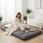 Materasso Futon, Materasso Giapponese Pieghevole Portatile, Materassino da Pavimento Arrotolabile