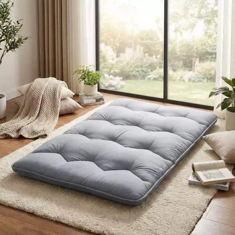 Materasso Futon, Materasso Giapponese Pieghevole Portatile, Materassino da Pavimento Arrotolabile