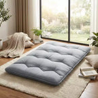 Materasso Futon, Materasso Giapponese Pieghevole Portatile, Materassino da Pavimento Arrotolabile