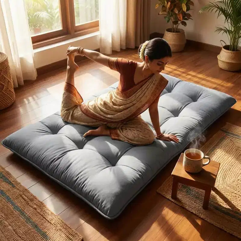 Materasso Futon, Materasso Giapponese Pieghevole Portatile, Materassino da Pavimento Arrotolabile
