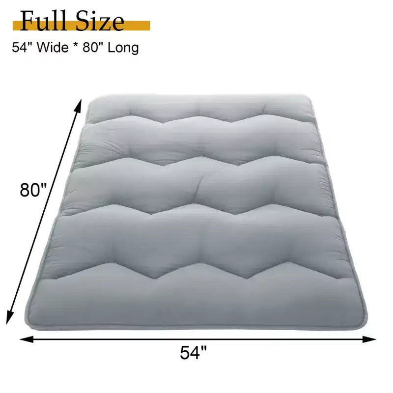 Materasso Futon, Materasso Giapponese Pieghevole Portatile, Materassino da Pavimento Arrotolabile
