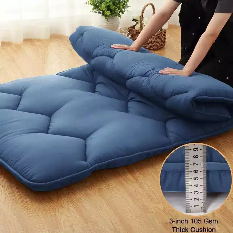 Materasso Futon, Materasso Giapponese Pieghevole Portatile, Materassino da Pavimento Arrotolabile