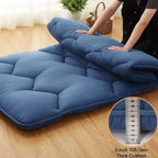 Materasso Futon, Materasso Giapponese Pieghevole Portatile, Materassino da Pavimento Arrotolabile