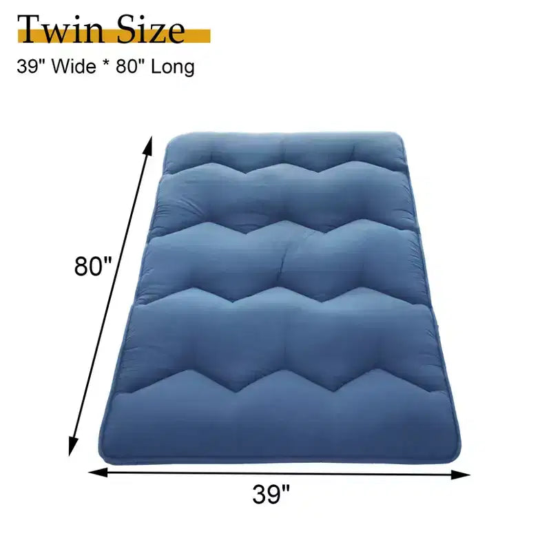 Materasso Futon, Materasso Giapponese Pieghevole Portatile, Materassino da Pavimento Arrotolabile