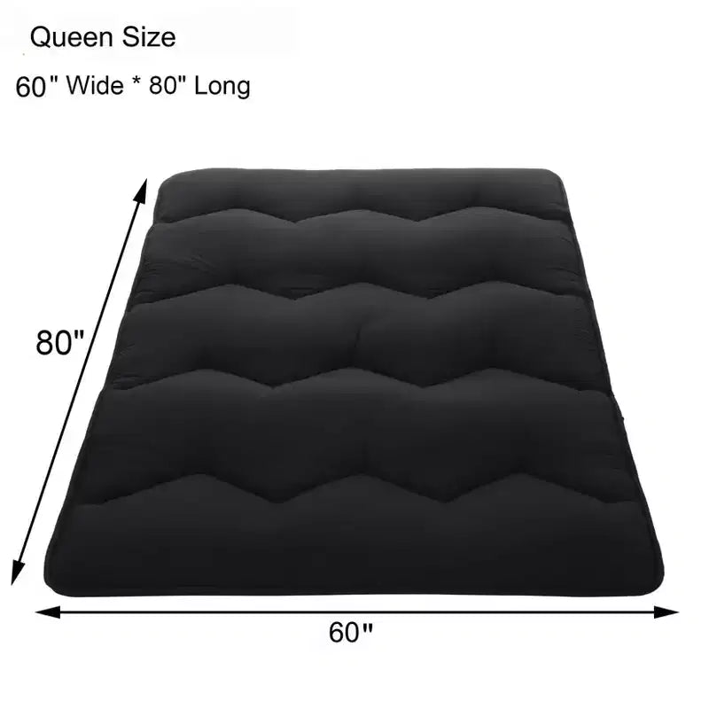 Materasso Futon, Materasso Giapponese Pieghevole Portatile, Materassino da Pavimento Arrotolabile