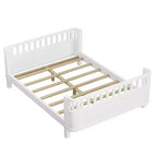 Letto a piattaforma moderno per bambini in legno di pino con ringhiera staccabile
