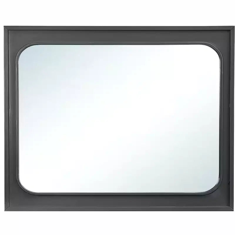 Passion Furniture Wave 45 in. W x 36 in. H Rectangle Wood Frame Wenge Dresser Mirror