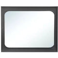 Passion Furniture Wave 45 in. W x 36 in. H Rectangle Wood Frame Wenge Dresser Mirror
