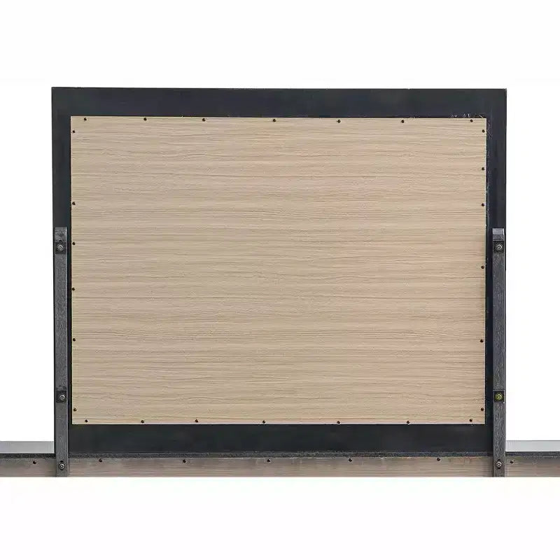 Specchio per comò Wave, 45" L x 36" H, cornice in legno rettangolare color wengé