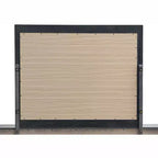 Specchio per comò Wave, 45" L x 36" H, cornice in legno rettangolare color wengé