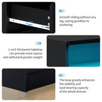 Cassettiera moderna a 6 cassetti con stazione di ricarica, luci LED e presa di corrente, Organizzatore a cassetti per camera da letto, soggiorno, ingresso