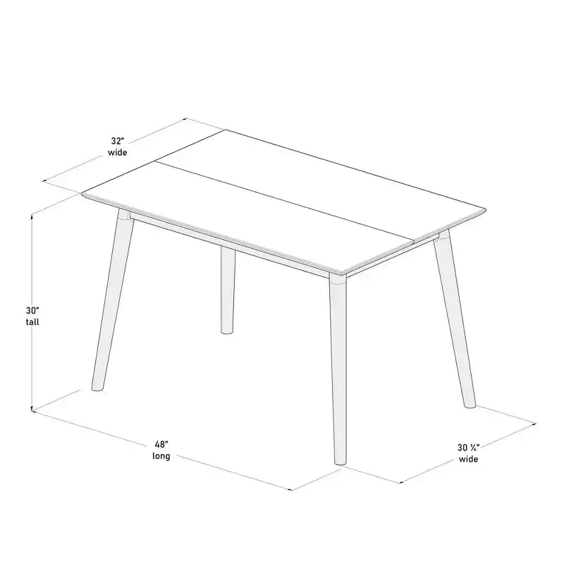 Tavolo da pranzo moderno metà secolo 48