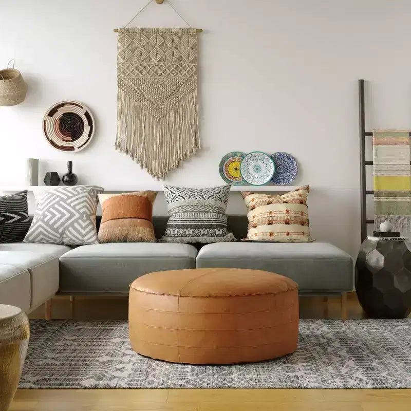 Pouf tavolino rotondo 32