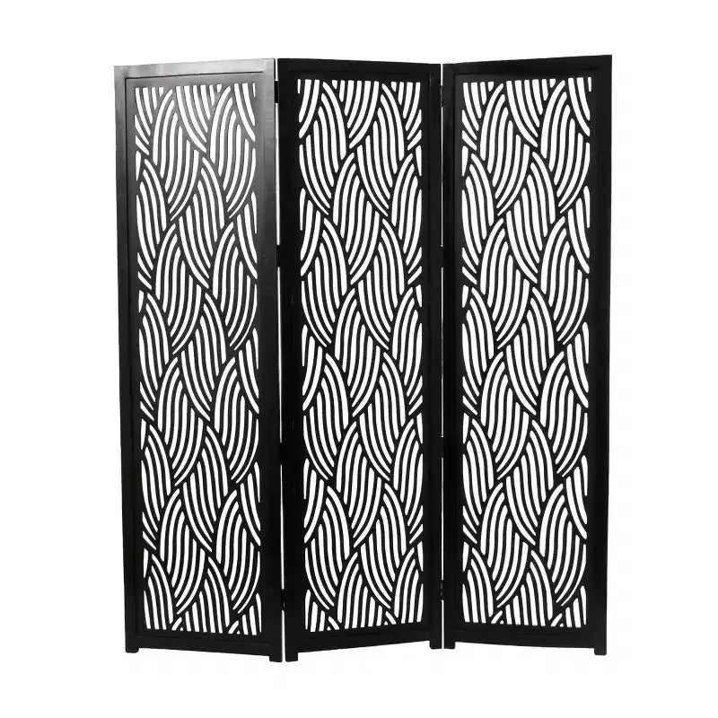 Olivia & May Wooden 3 Panel Room Divider Screen