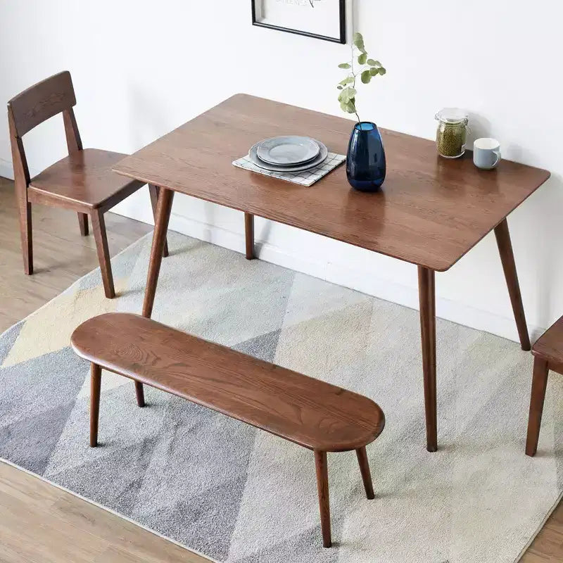 Panca da pranzo, panca da cucina da interno da 47,2 pollici, panca scarpiera da ingresso, panche in legno di rovere per soggiorno, sala da pranzo, corridoio