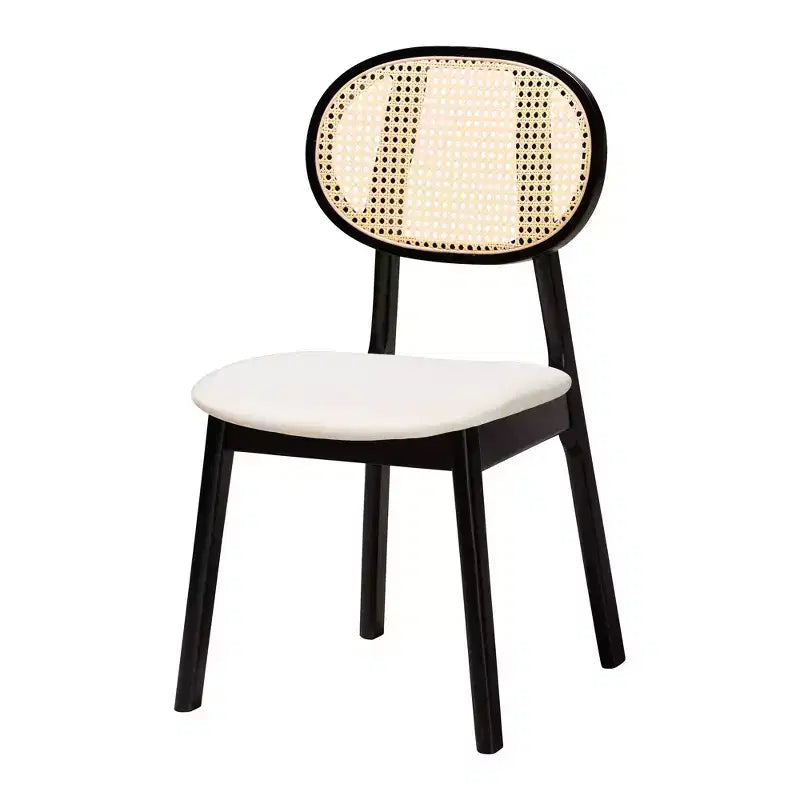 Set pranzo in legno stile Mid-Century Modern 5 pezzi